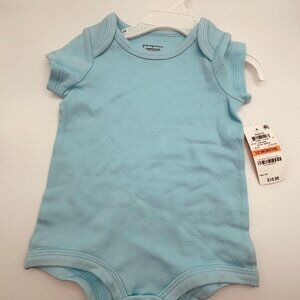 First Impressions Baby Short Sleeve Bodysuit Solid Blue 12 Months
